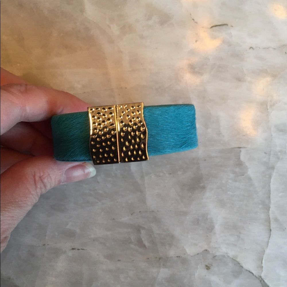 GREEN CALF Hair Haley Rustic Cuff! - Picture 6 of 6